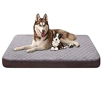 JoicyCo Dog Bed for Extra Large Dogs, Orthopedic Foam Jumbo Dog Bed Mattress, 47 Inches Joint Relief Pet Sleeping Bed, Non Slip Bottom with Removable Washable Cover, Grey