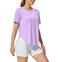 G4Free Short Sleeve Workout Tops for Women Athletic T-Shirts Lightweight Yoga Running Tee Top