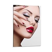 Art Posters Nail Art Poster Nail Art Wall Decor Nail Art Beauty Salon Decorative Art Poster Wall Pos Canvas Wall Art Prints for Wall Decor Room Decor Bedroom Decor Gifts Posters 24x36inch(60x90cm) F