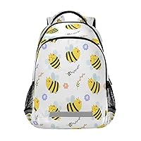Smiling Bees Backpacks Travel Laptop Daypack School Book Bag for Men Women Teens Kids