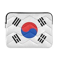 South Korea Flag Laptop Sleeve Case 13.3 Inch Laptop Cover Bag Lightweight Computer Carrying Bags for Work Travel