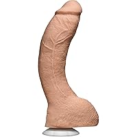 Doc Johnson Signature Series - Jeff Stryker - 10 Inch Realistic ULTRASKYN Dildo with Removable Vac-U-Lock Suction Cup - F-Machine & Harness Compatible - for Adults Only, Vanilla