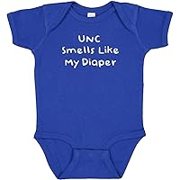 Duke Fan Baby UNC Smells Like My Diaper Bodysuit - Royal