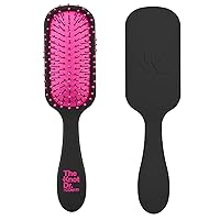 The Knot Dr. for Conair Mini Hair Brush, Wet and Dry Detangler, Removes Knots and Tangles, For All Hair Types, Pink