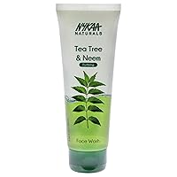 Nykaa Naturals Face Wash, Tea Tree and Neem, 3.38 oz - Face Cleanser for Acne Prone Skin - Cooling and Purifying - Removes Makeup - Reduces Dark Spots