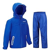 SWISSWELL Kids Rain Gear Boys Girls Waterproof Rain Suit Breathable Raincoat Rain Jacket Pants