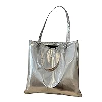 Large Handbag Women Shopping Shoulder Bag PU Leather Totes Bags Shiny Female Purse Clutch Party Travel Bag