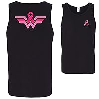 Wonder Woman Breast Cancer Awareness Front&Back Mens Tank Top