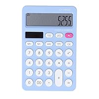 Solar Calculator Solar Battery Dual Power Supply Business Type Candies Color Office Calculator£¨15.5 x 10 x 3.5cm / 6.1 x 3.9 x 1.4in£©(Blue), Solar Calculator Solar Battery Dual Power Supply BSola