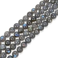 1 Strand Adabele Natural Grade A Labradorite Healing Gemstone 4mm (0.16 inch) Small Loose Round Stone Beads (89-94pcs) for Jewelry Craft Making GY33-4