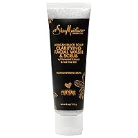 SheaMoisture African Black Soap Problem Skin Facial Wash & Scrub, 4oz. Per Tube (3 Pack)