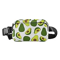 Fresh Avocado Belt Bag for Women Men Water Proof Fanny Packs with Adjustable Shoulder Tear Resistant Fashion Waist Packs for Travel