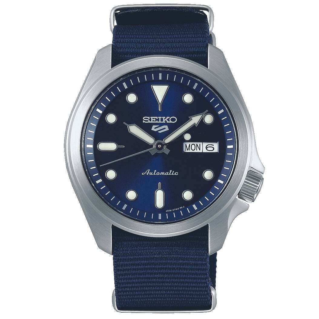 Mua SEIKO Men Analogue Automatic Watch with Nylon Strap SRPE63K1, Silver,  One Size, Strap. trên Amazon Mỹ chính hãng 2023 | Fado