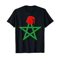 Morocco Star Flag Sport Morocco with moroccan hat T-Shirt