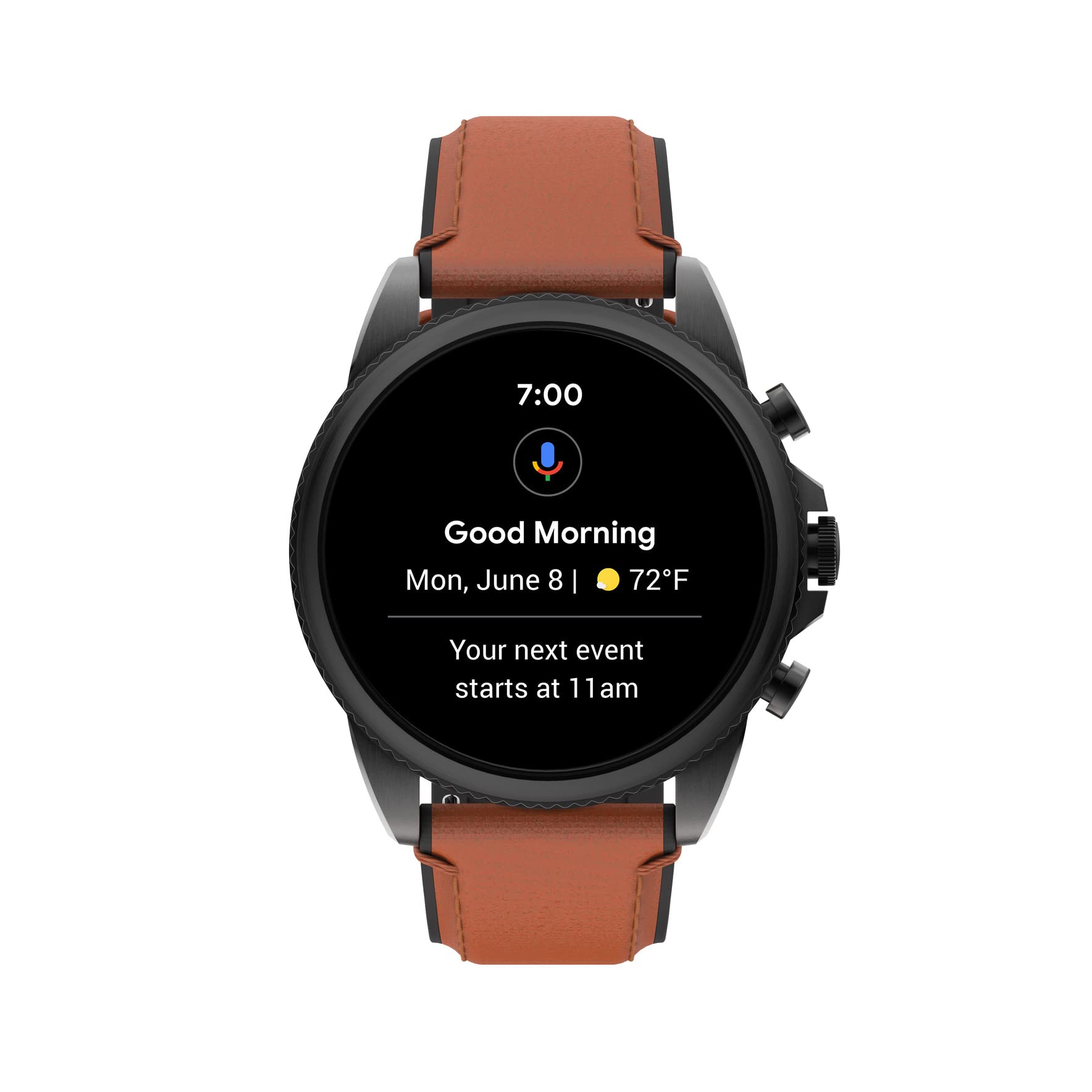 Fossil Men's Gen 6 44mm Touchscreen Smart Watch with Alexa Built-In, Fitness Tracker, Sleep Tracker, Heart Rate Monitor, GPS, Speaker, Music Control, Smartphone Notifications