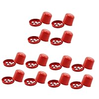 ERINGOGO 12 Sets Cup Small Dice Dice Bar Dice Drinking Dice Game Dice with Games Drinking Game Dice Beer Party Wood Beads for Jewelry Making Red Checkerboard Major