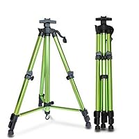 Manual Shaking Adjustment Folding Telescopic Aluminum Field Easel Art Painting Stand Silver Tripod with Carry Bag