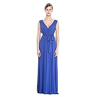 Blue US 12 Long Vintage Dresses for Women Summer Beach Party Casual Prom Dress 2413 12