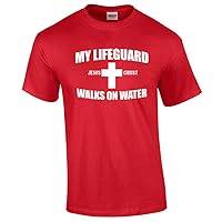 My Lifeguard Walks On Water Christian Short Sleeve