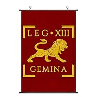 Nice Captain Roman Legion Banner Scroll Poster Flag Print Cloth Wall Art Home Decor Vexillum (LEGIO XIII GEMINA)