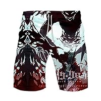 Anime Black Clover 3D Printed Beach Shorts Swim Trunks Summer Boardshorts Jersey Short Pants