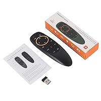 Wireless Remote Conctroller Keyboard with Air Mouse Microphone Voice Search Keyboard Backlight Remote Rechargeable Keyboard for Computers, Android TV Box, Smart TV, PC, Projector, HTPC