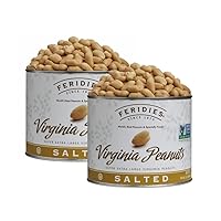 FERIDIES Salted Super Extra Large Virginia Peanuts 36oz Can (Pack 2)