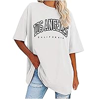 Womens Plus Size Tops Printed T-Shirt Short Sleeve Loose Summer Tee Shirt Fashion Crew Neck Oversized Tunic Tops