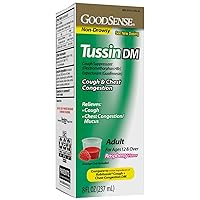 Adult Long-Acting 20 Count CoughGels and GoodSense 8 Fl Oz Tussin Cough Syrup DM Chest Congestion Relief