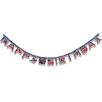 Unique Spider-Man Birthday Jointed Banner - 6.4 Ft, 1 Pc