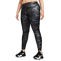 Nike Women's Dri-FIT One Plus Size Mid-Rise Camo-Print Leggings