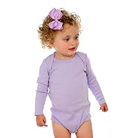 Unisex Infants Lap Shoulder Long Sleeve Onesie