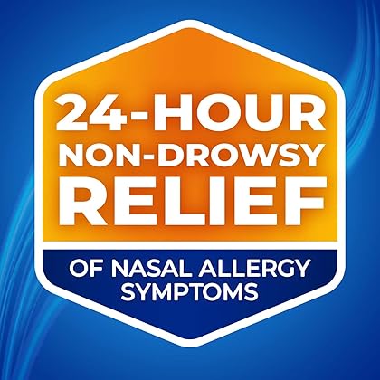 Nasacort 24HR Allergy Nasal Spray for Adults, Non-drowsy & Alcohol Free, 240 Sprays, 0.57 fl.oz. 2Ct