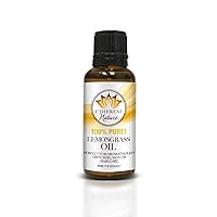Ethereal Nature 100 Pure Oil Lemongrass 30 Ml, clear, 1.01 fl Ounce