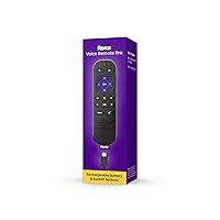 Voice Remote Pro (2nd Ed.) | Rechargeable TV Remote Control with Hands-free Voice Controls, Backlit Buttons, & Lost Remote Finder - Replacement Remote Compatible with All Roku TV, Players & Audio
