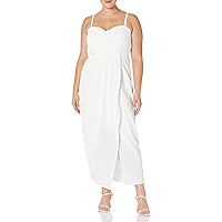 City Chic Plus Size Maxi Sweet Drape FF, in Ivory, Size, 16