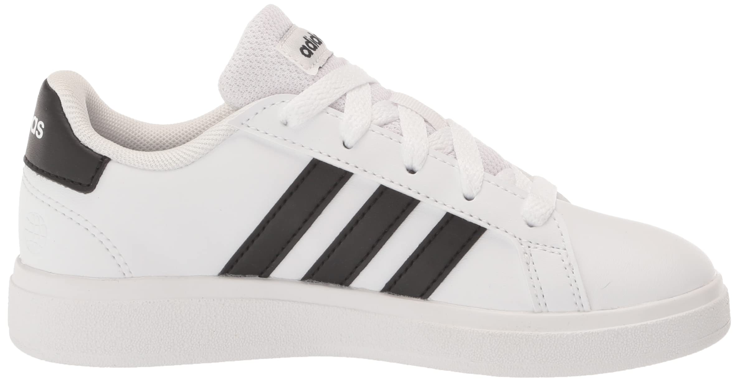 adidas Grand Court 2.0 (Little Kid/Big Kid) White/Core Black/Core Black 3 Little Kid M