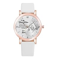 Women's Fashion Watch, Gierzijia to My Daughter Letter Minimalist Ladies Quartz Watch Wrist Watch