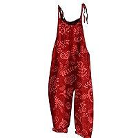 Jumpsuits for Women Dressy Adjustable Straps Valentines Day Wide Leg Plus Size Rompers for Women Overalls