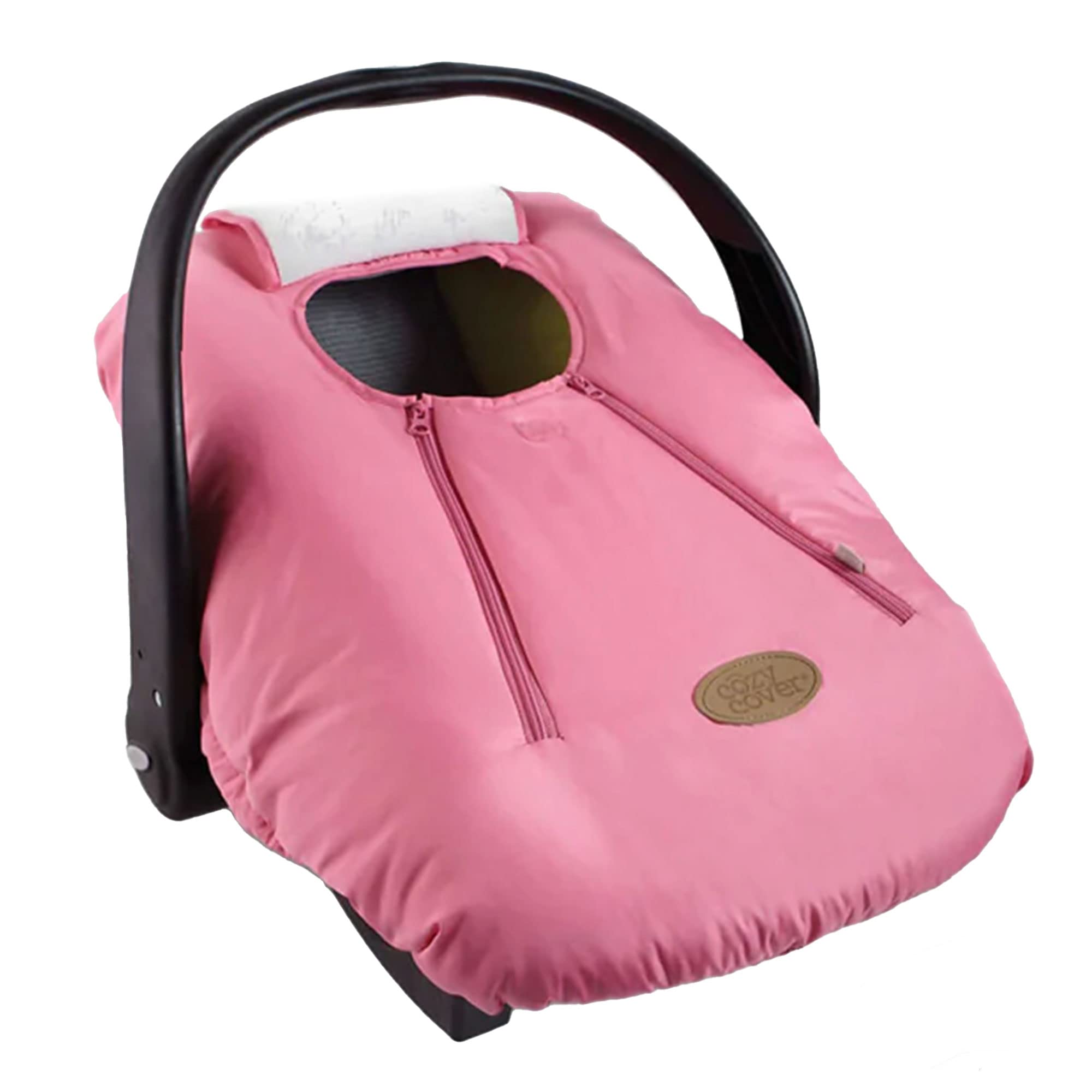 Cozy Cover Infant Car Seat Cover (Pink) - The Industry Leading Infant Carrier Cover Trusted by Over 6 Million Moms Worldwide for Keeping Your Baby Cozy & Warm