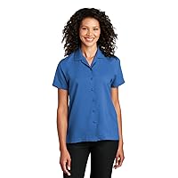 Port Authority Ladies Short Sleeve Performance Staff Shirt LW400 XL True Blue