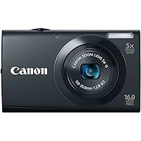 Canon PowerShot A3400 IS 16.0 MP Digital Camera with 5x Optical Image Stabilized Zoom 28mm Wide-Angle Lens with 720p HD Video Recording and 3.0-Inch Touch Panel LCD (Black)