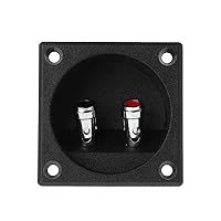 Diarypiece Speaker Terminal Cup 2 Positions Wire Spring Banana Jack Recessed, for Home Car Stereo Speaker