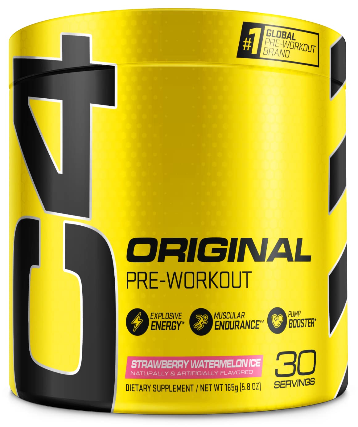 Cellucor C4 Original Pre Workout Powder Strawberry Watermelon Ice Sugar Free Preworkout Energy for Men & Women 150mg Caffeine + Beta Alanine + Creatine - 30 Servings (Packaging May Vary)