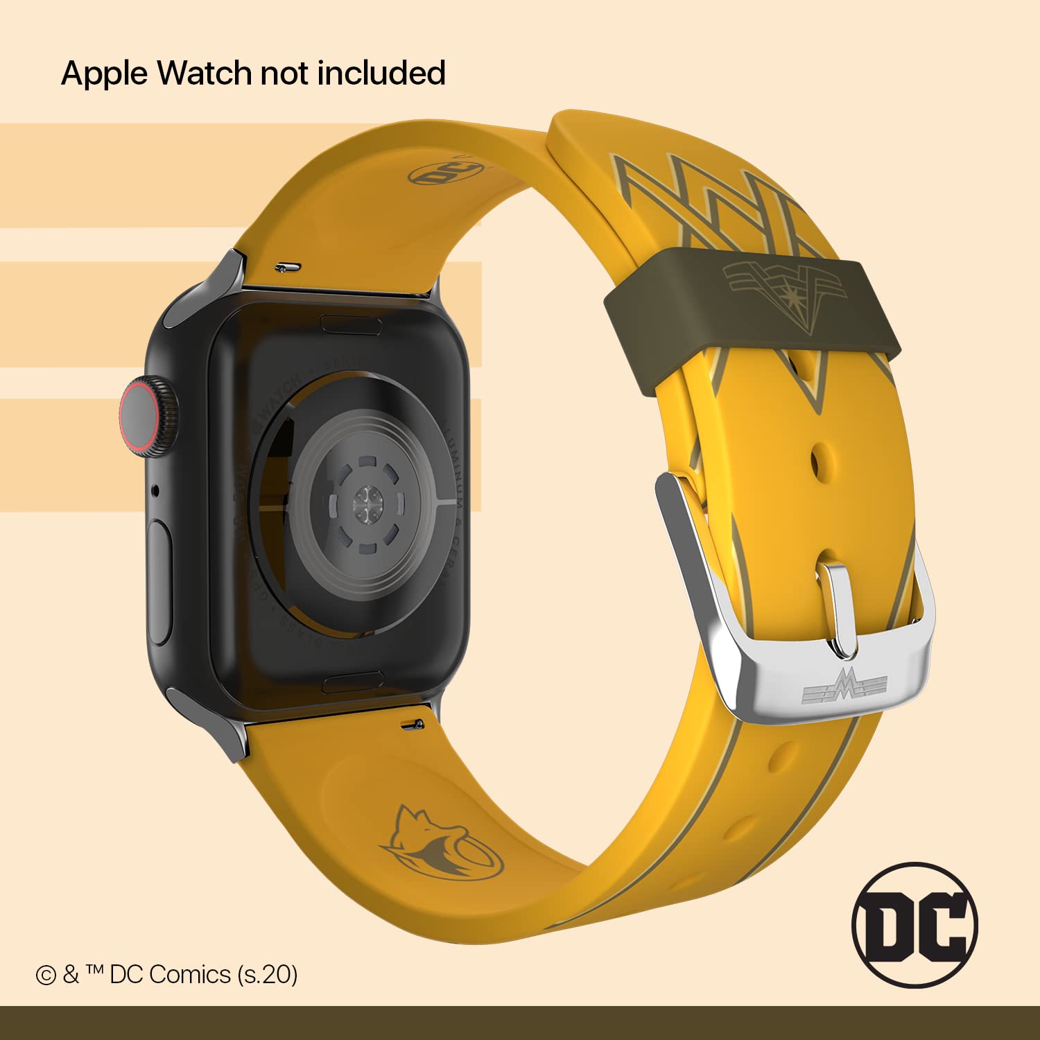 DC Comics - Wonder Woman 1984 Smartwatch Band – Officially Licensed, Compatible with Every Size & Series of Apple Watch (watch not included)