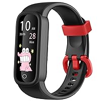 EURANS Kids Fitness Tracker Watch for Boys Girls Teens Ages 5-12, IP68 Waterproof Fitness Watch with Heart Rate & Sleep Tracking, Pedometer, Alarm Clock, Calorie Step Counter Watch