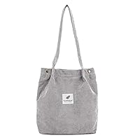 Small Shoulder Bag Fashion Travel Color Tote Shoulder Women Satchel Hand Bag Corduroy Bag Bag Bag Shoulder Holster Bag (Grey, One Size)