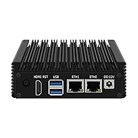 HUNSN Micro Firewall Appliance, Mini PC, OPNsense, VPN, Router PC, Intel Celeron J4105, RJ12, AES-NI, 2 x Intel 2.5GbE I226-V LAN, RST, HDMI, 2 x USB3.0, 16G RAM, 256G SSD