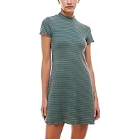 Womens Turtle Neck Above The Knee Shift Dress