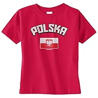 Threadrock Unisex Baby Polska Polish Flag Infant T-Shirt